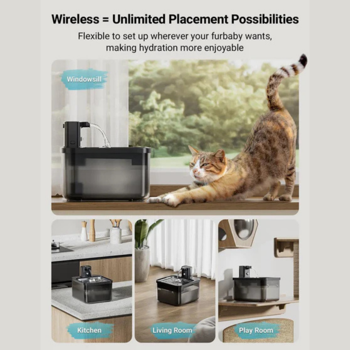 AquaPaw Smart Wireless Pet Water Dispenser