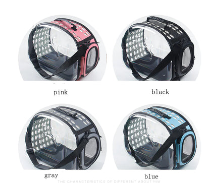 CarryPaw Transparent Breathable Pet Shoulder Bag for Cats and Dogs