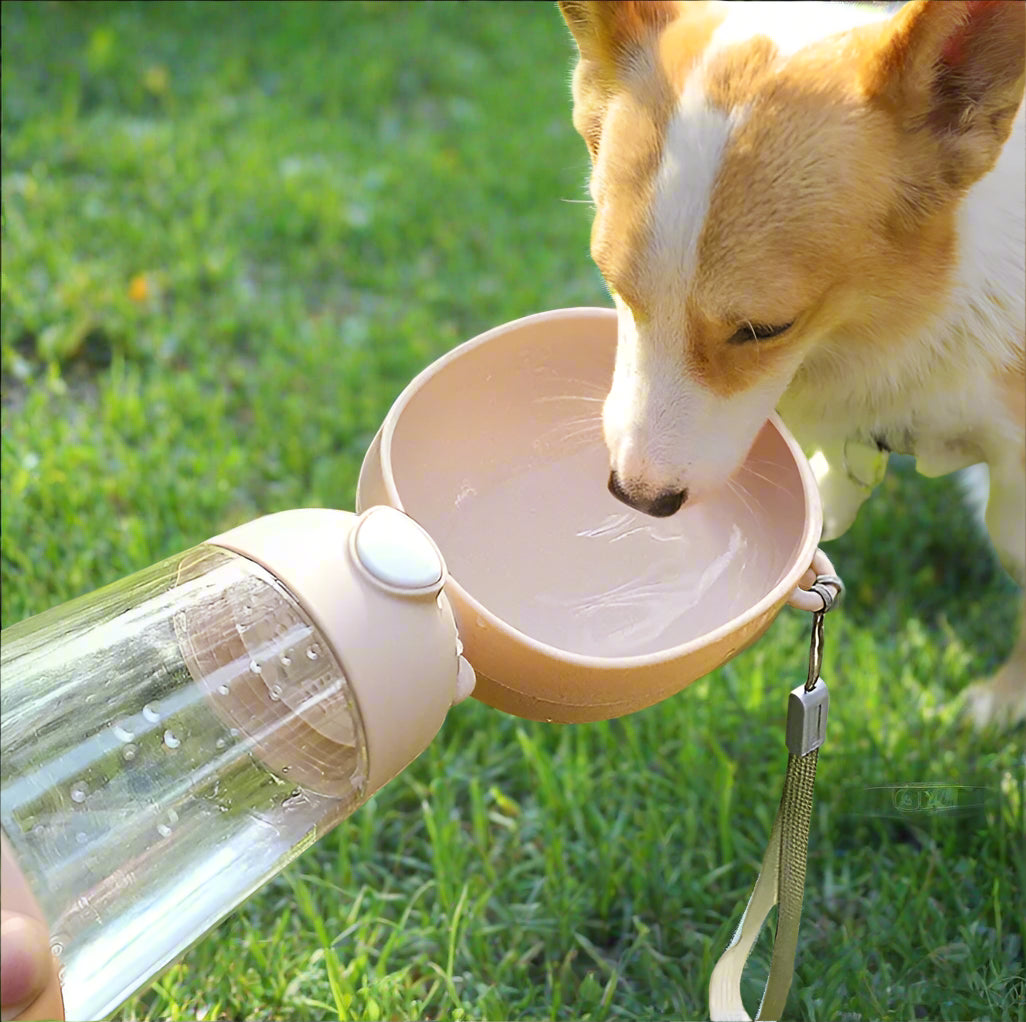 2-in-1 Portable Pet Water & Food Bottle